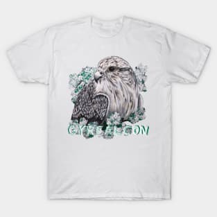 Gyrfalcon in white lilac1 T-Shirt